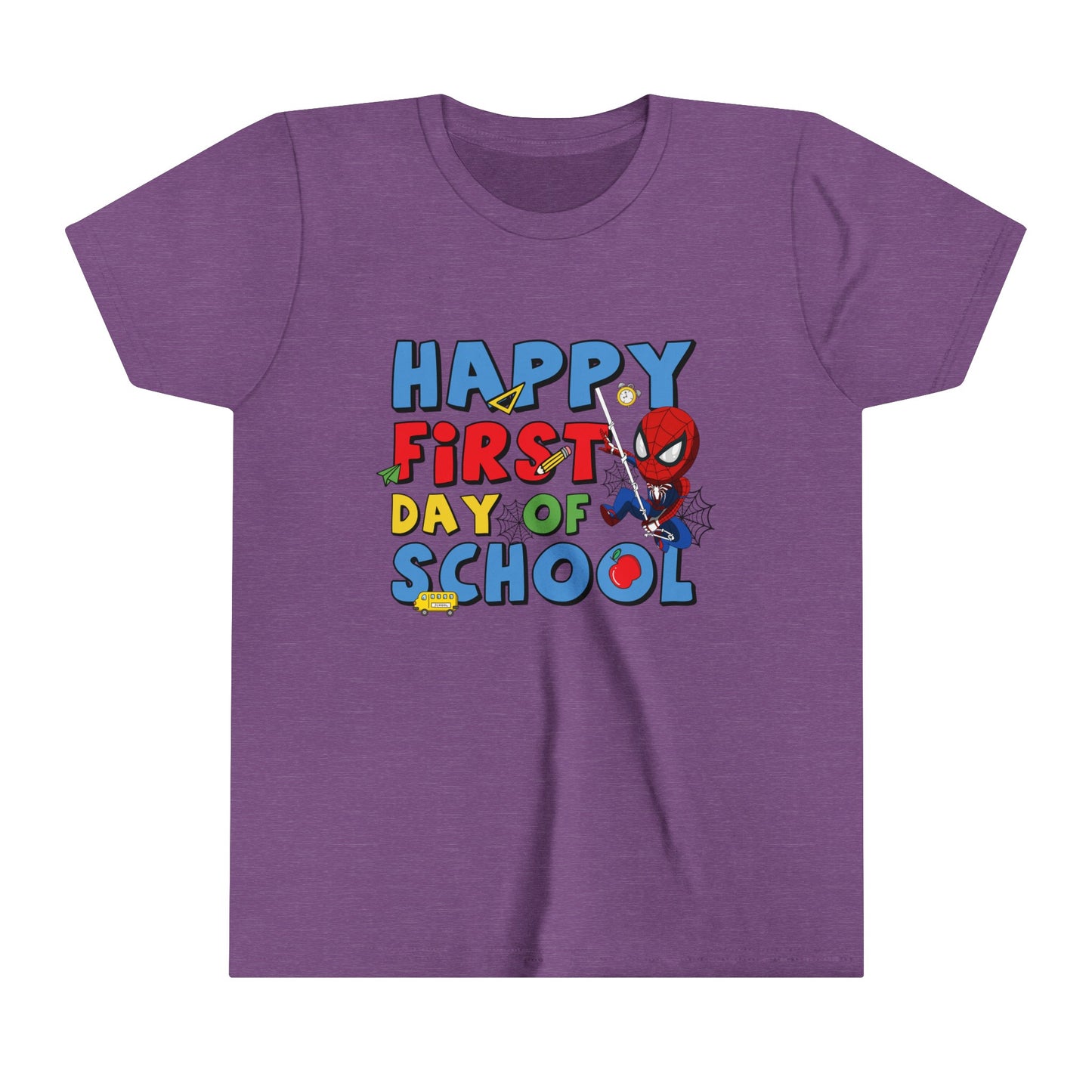 Happy First Day of School Youth Short Sleeve Tee