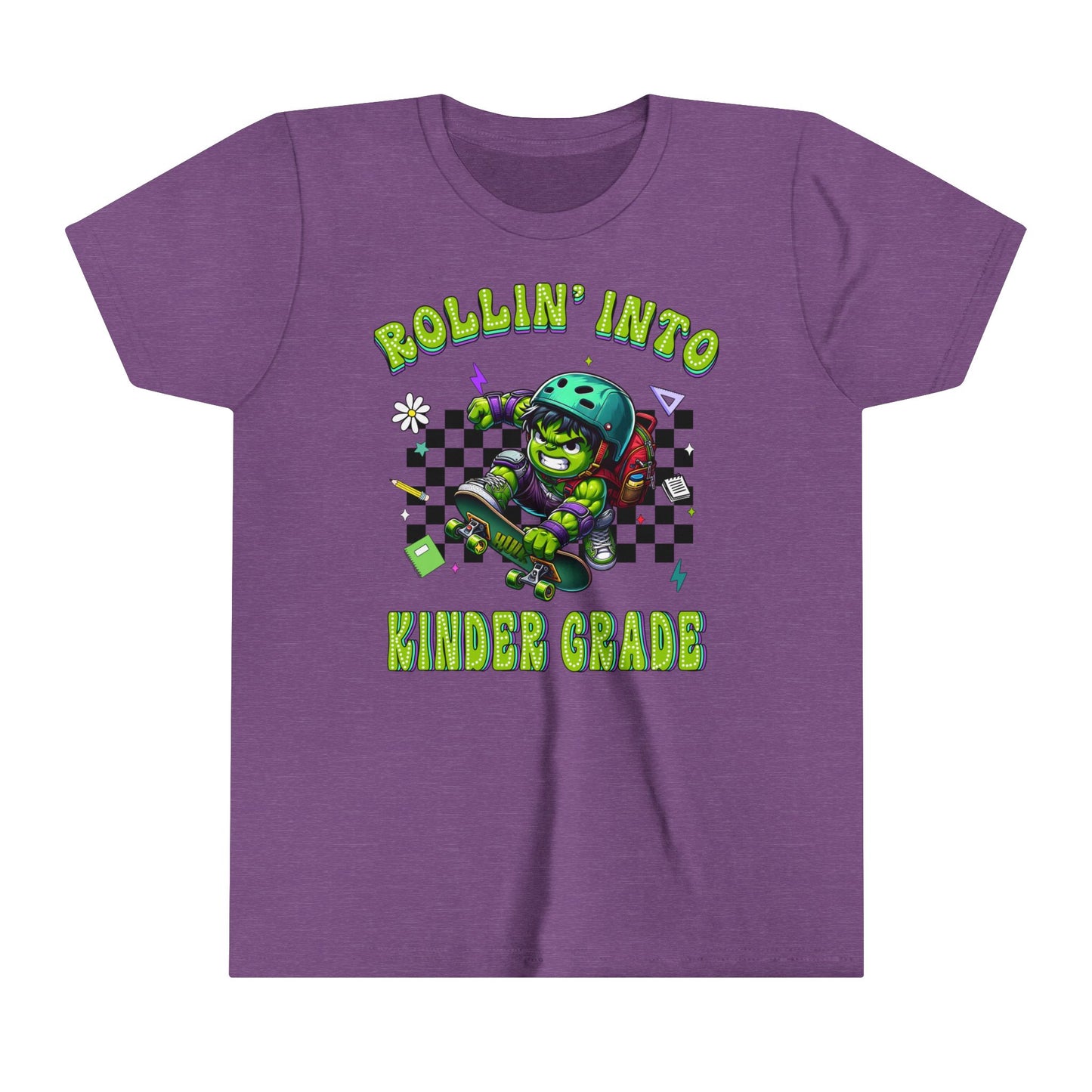 HULK - Rollin' Into Kinder Grade Youth Short Sleeve Tee