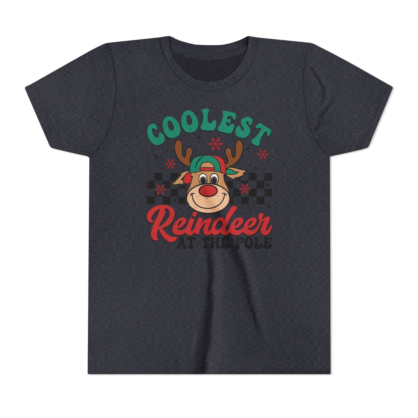 Coolest Reindeer at the Pole Youth Short Sleeve Tee