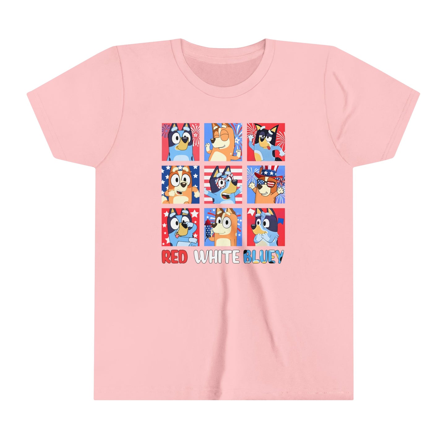 Red White & Bluey Youth Short Sleeve Tee