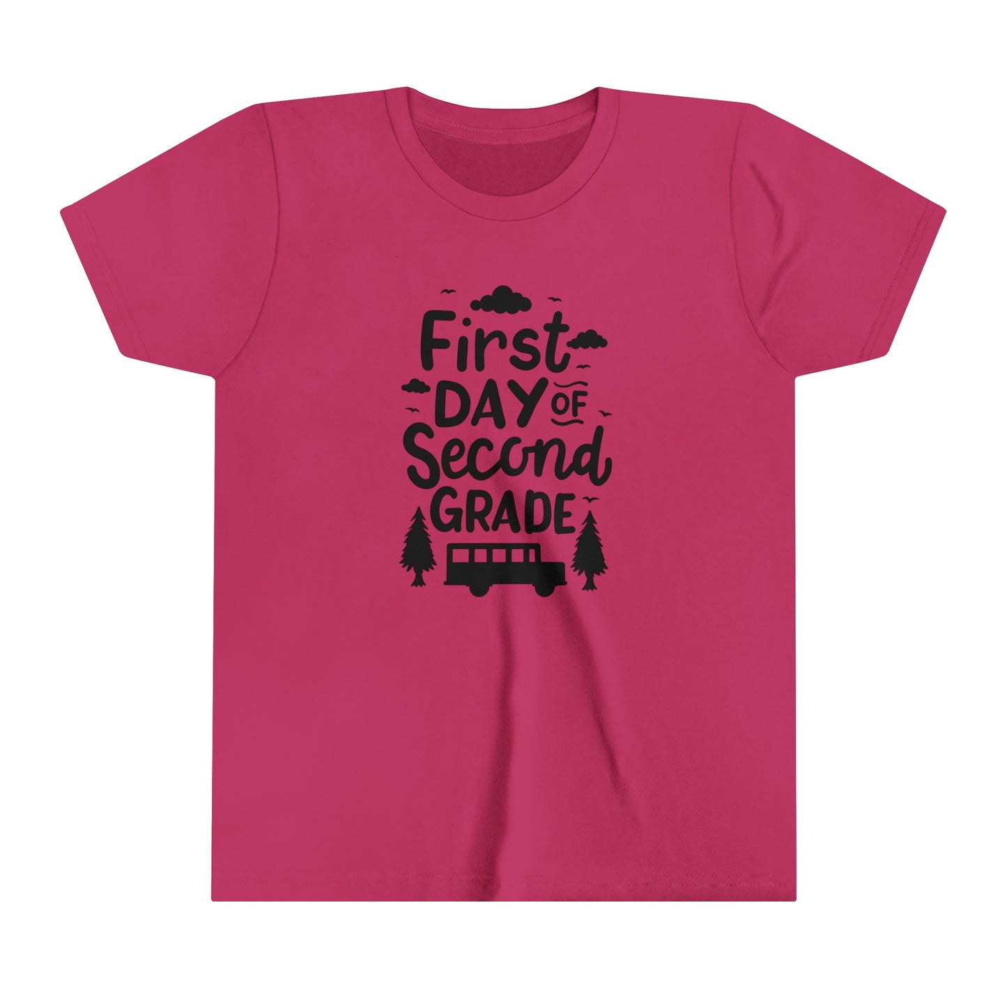 First Day of Second Grade Youth Short Sleeve Tee