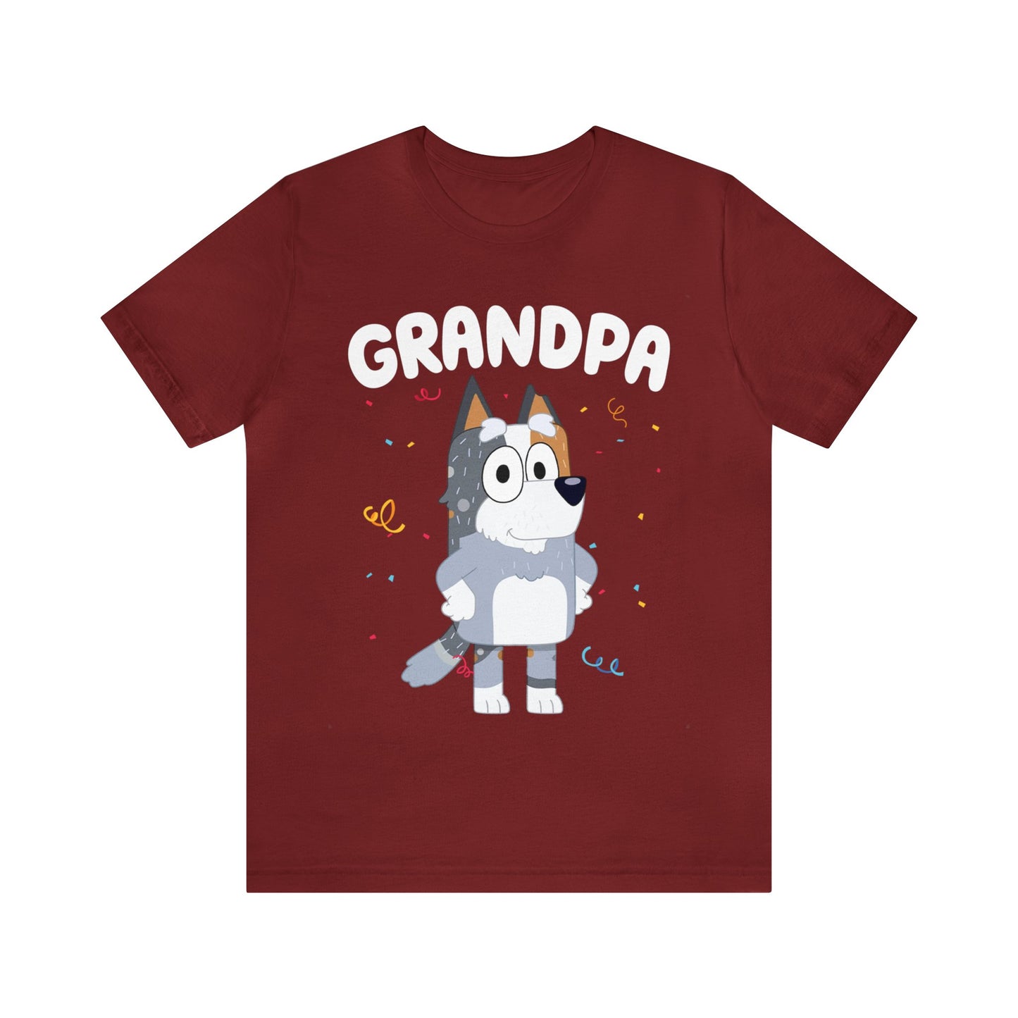 Grandpa Bluey Birthday Short sleeve Tshirt