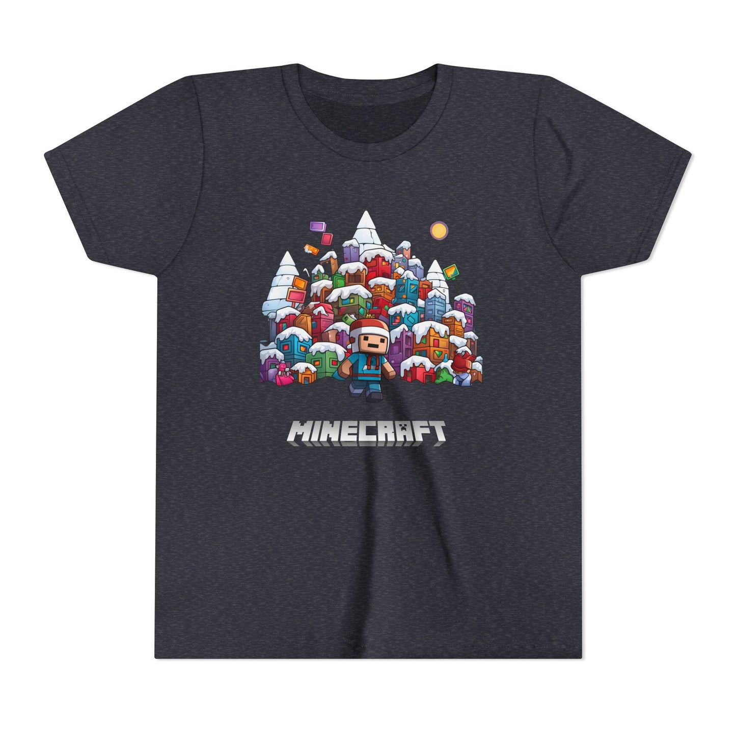 Christmas Mine-craft Youth Short Sleeve Tee