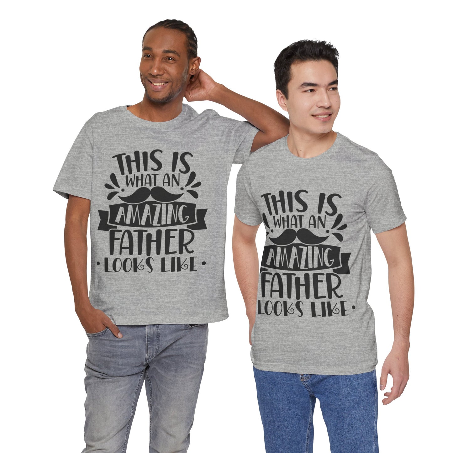 This is What an Amazing Father Looks Like Jersey Short Sleeve Tee