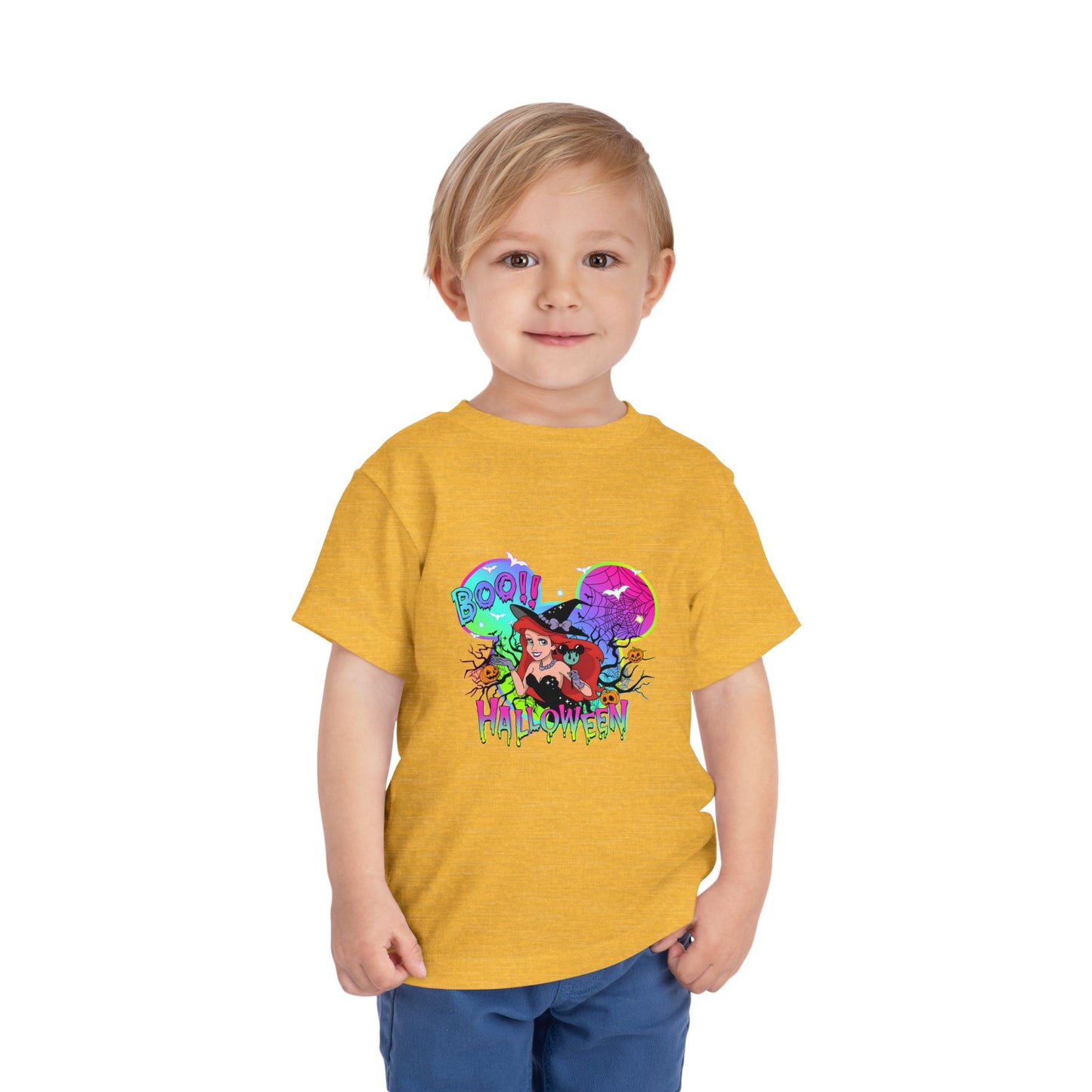 Ariel Boo! Halloween Toddler Short Sleeve Tee