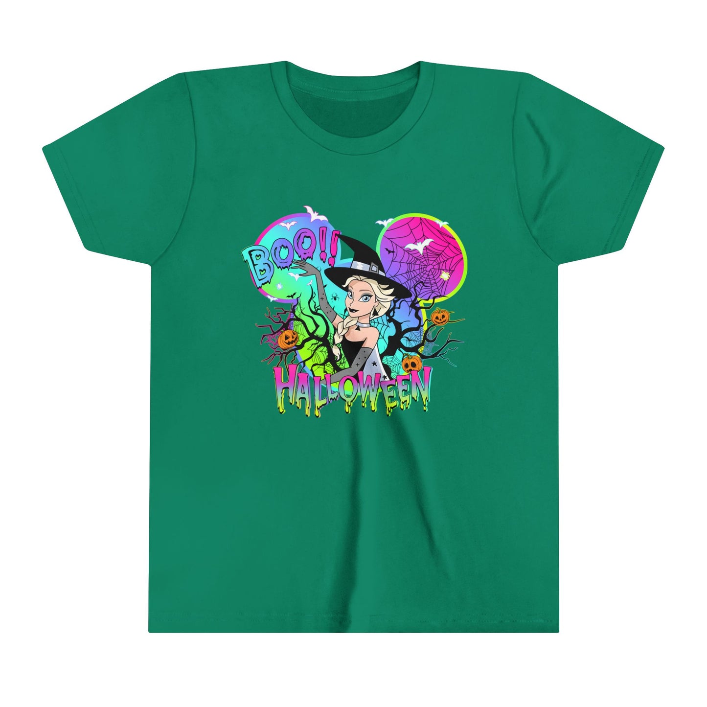 Elsa Boo! Halloween Youth Short Sleeve Tee