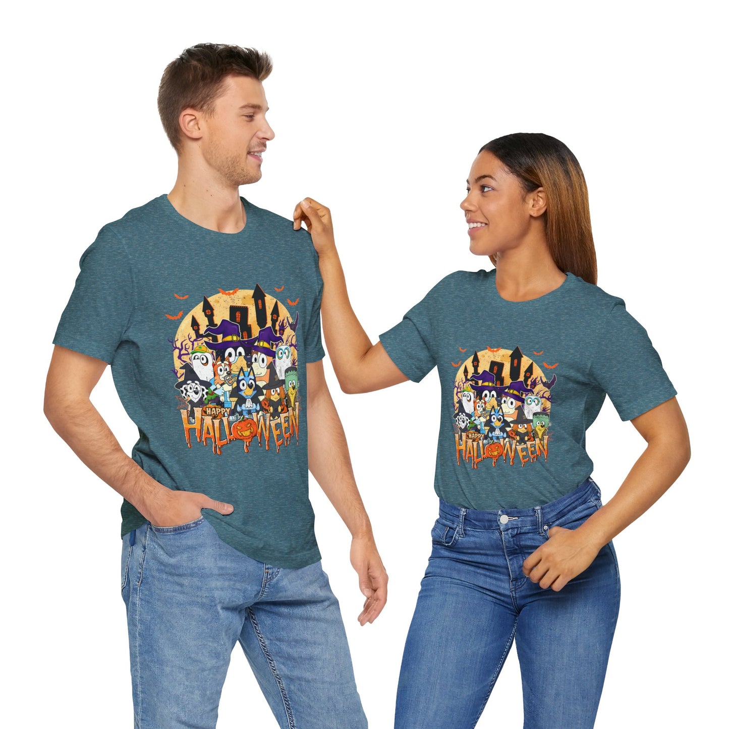 Happy Halloween Jersey Short Sleeve Tee