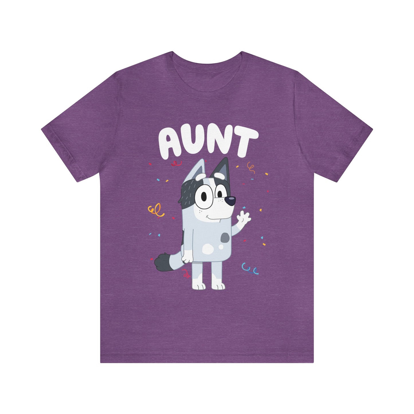 Aunt Bluey Birthday short sleeve Tshirt