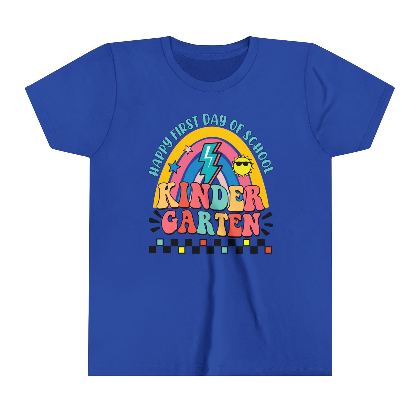 Happy First Day of School - Kindergarten Youth Short Sleeve Tee