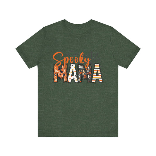 Spooky Mama Jersey Short Sleeve Tee