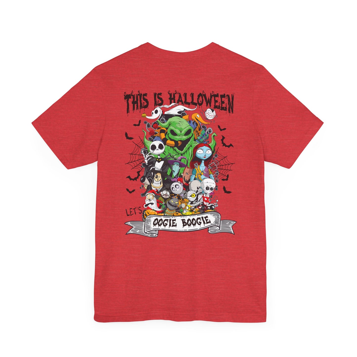 This is Halloween, Lets Oogie Boogie (front and back) Jersey Short Sleeve Tee