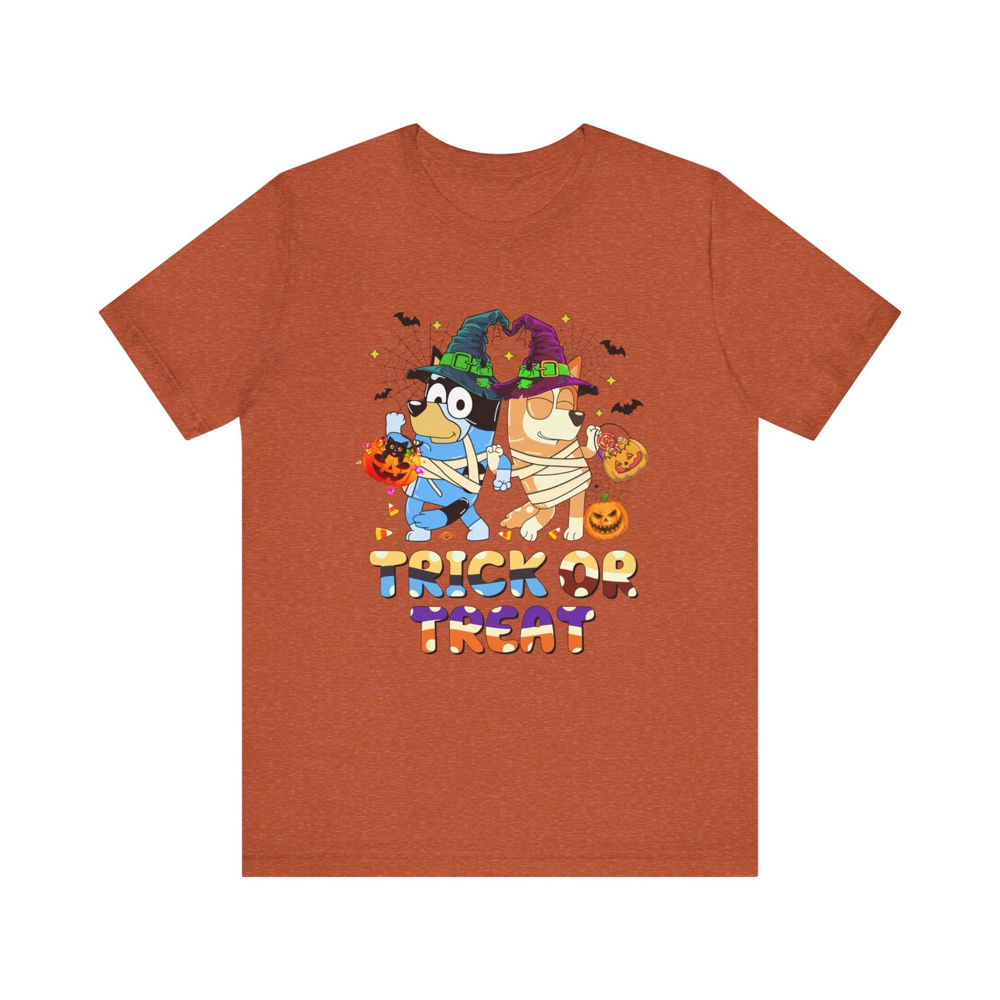 Trick or Treat with Chili and Bandit Jersey Short Sleeve Tee