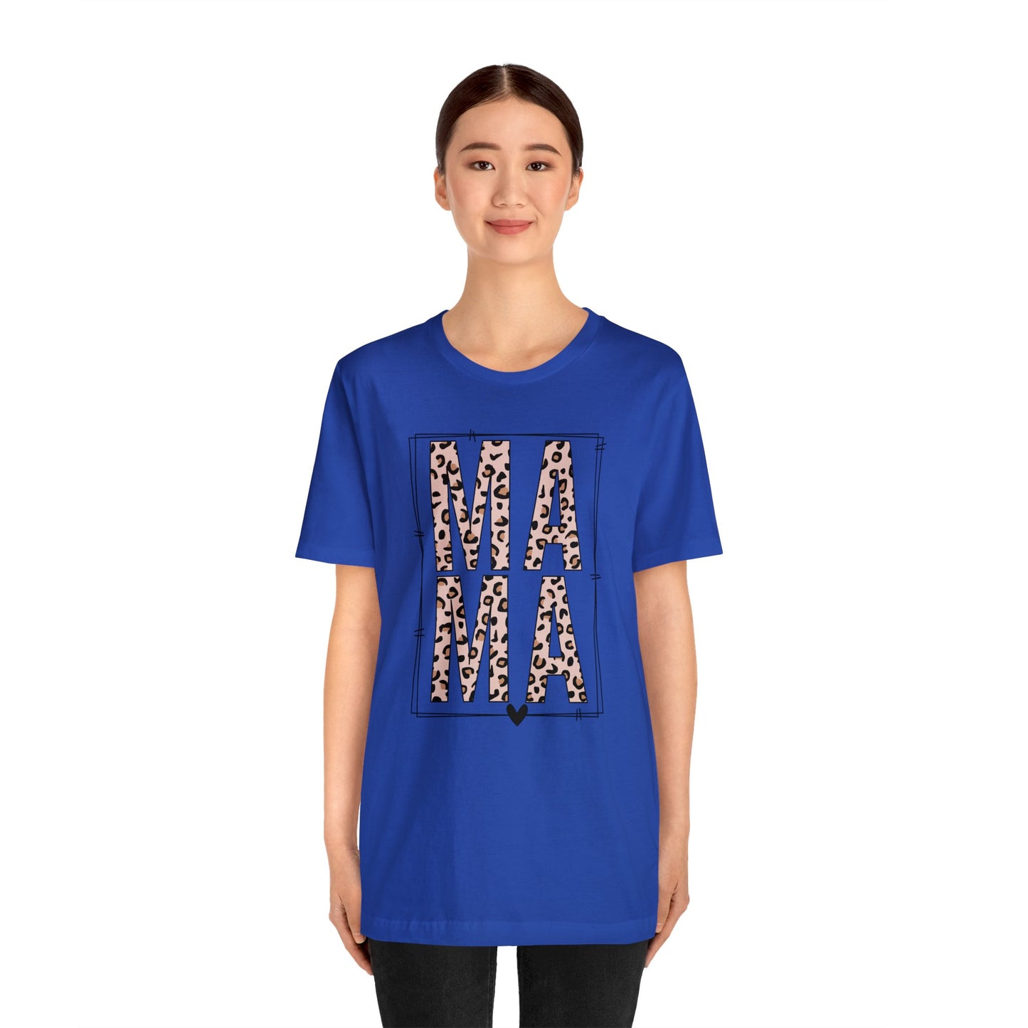 MAMA Leopard print short sleeve tshirt