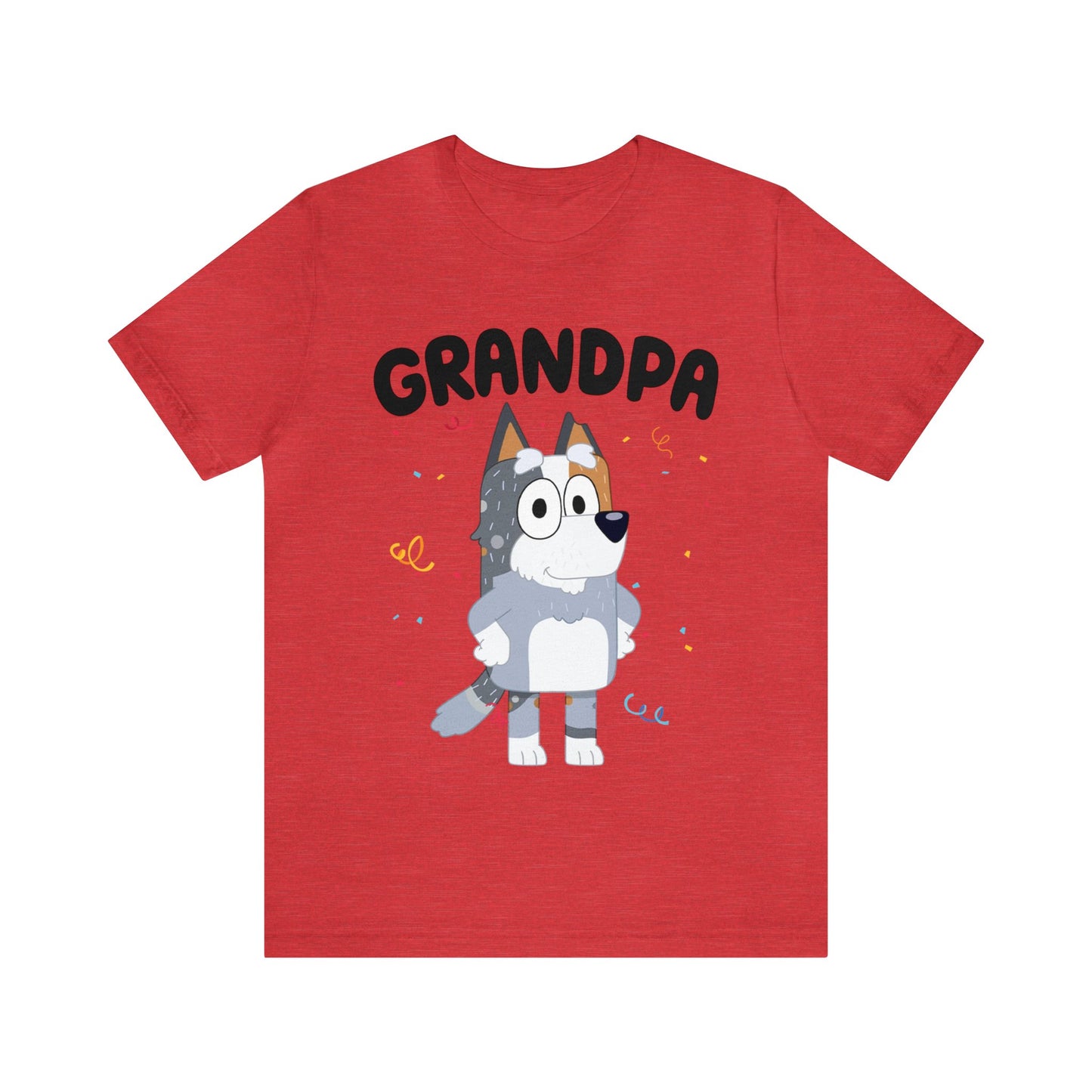 Grandpa Bluey Birthday Short sleeve Tshirt