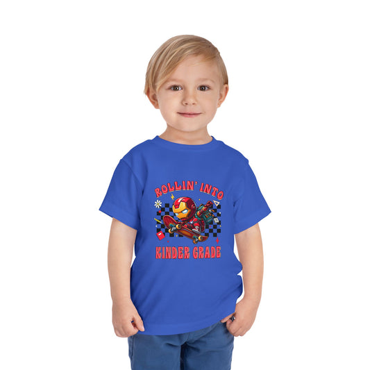 IRON MAN - Rollin' Into Kinder Grade Toddler Short Sleeve Tee