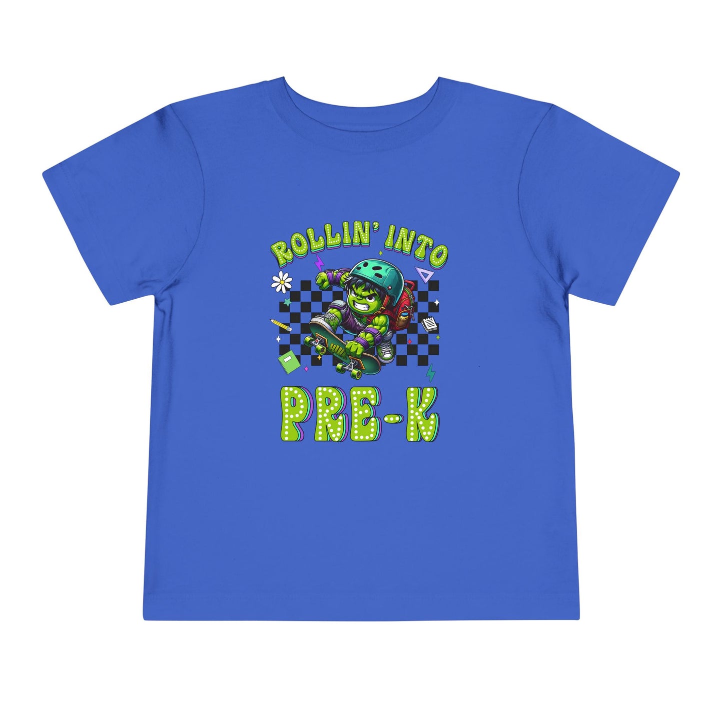 HULK - Rollin' Into Pre_K Toddler Short Sleeve Tee