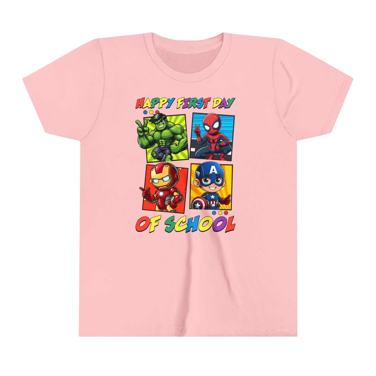 Happy First Day of School Youth Short Sleeve Tee