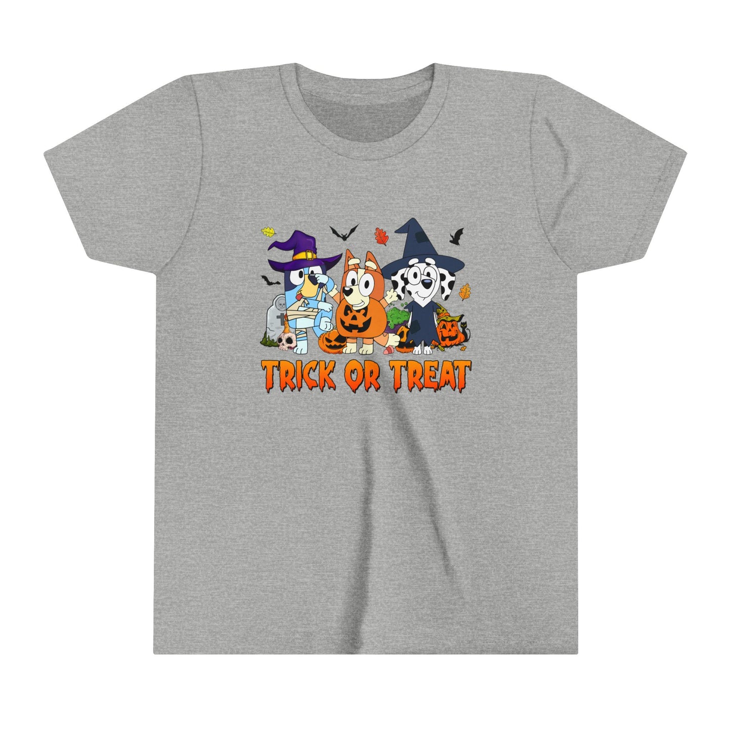 Bluey-Bingo-Chloe Trick or Treat Youth Short Sleeve Tee