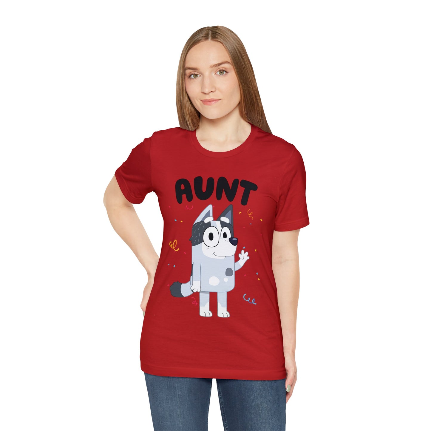 Aunt Bluey Birthday short sleeve Tshirt