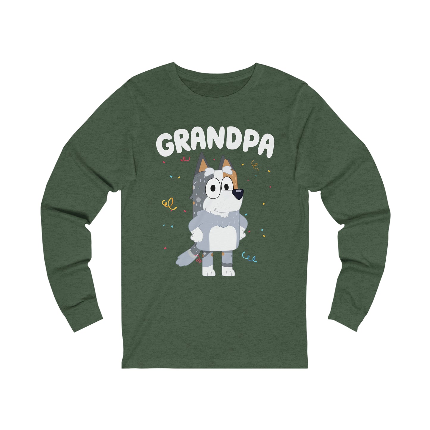Grandpa Bluey Birthday Long sleeve Tshirt