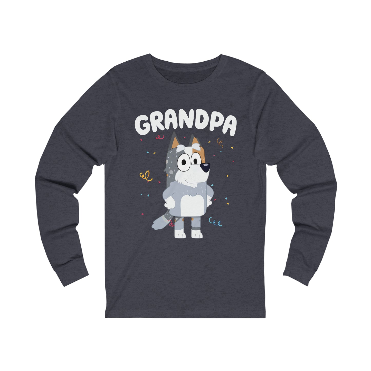 Grandpa Bluey Birthday Long sleeve Tshirt