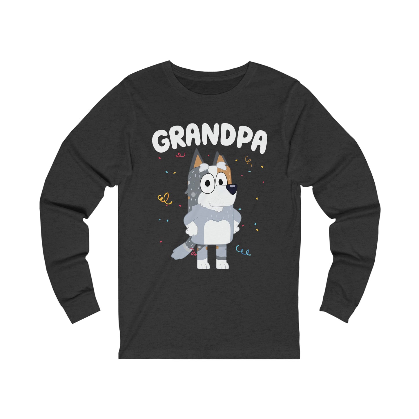 Grandpa Bluey Birthday Long sleeve Tshirt