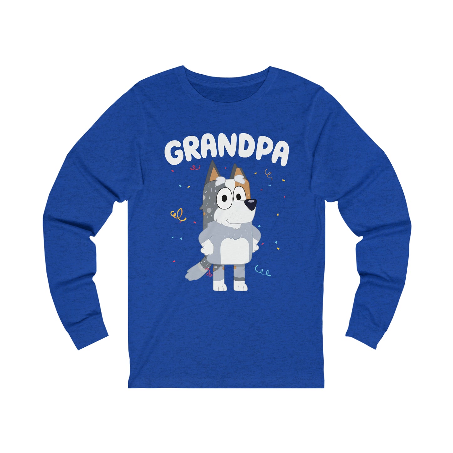 Grandpa Bluey Birthday Long sleeve Tshirt