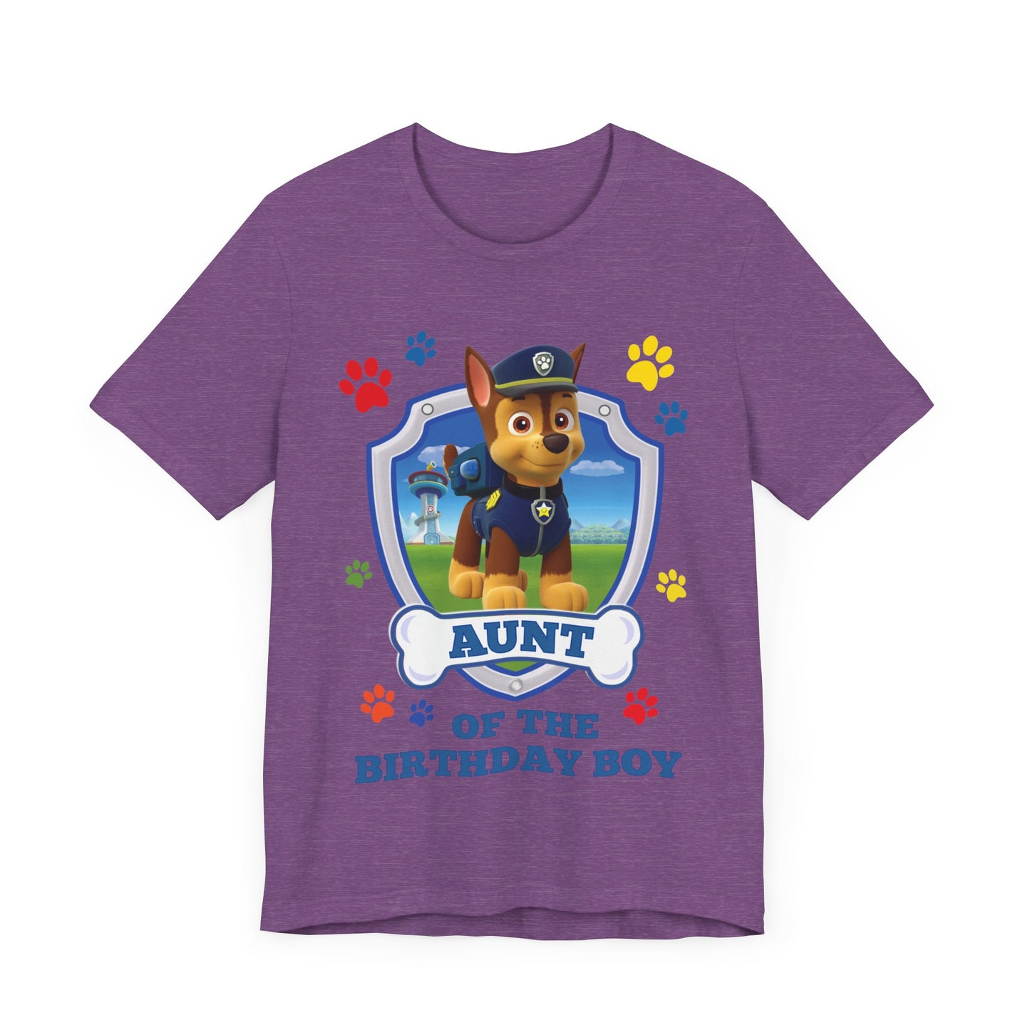 Aunt of the Birthday Boy Jersey Short Sleeve Tee