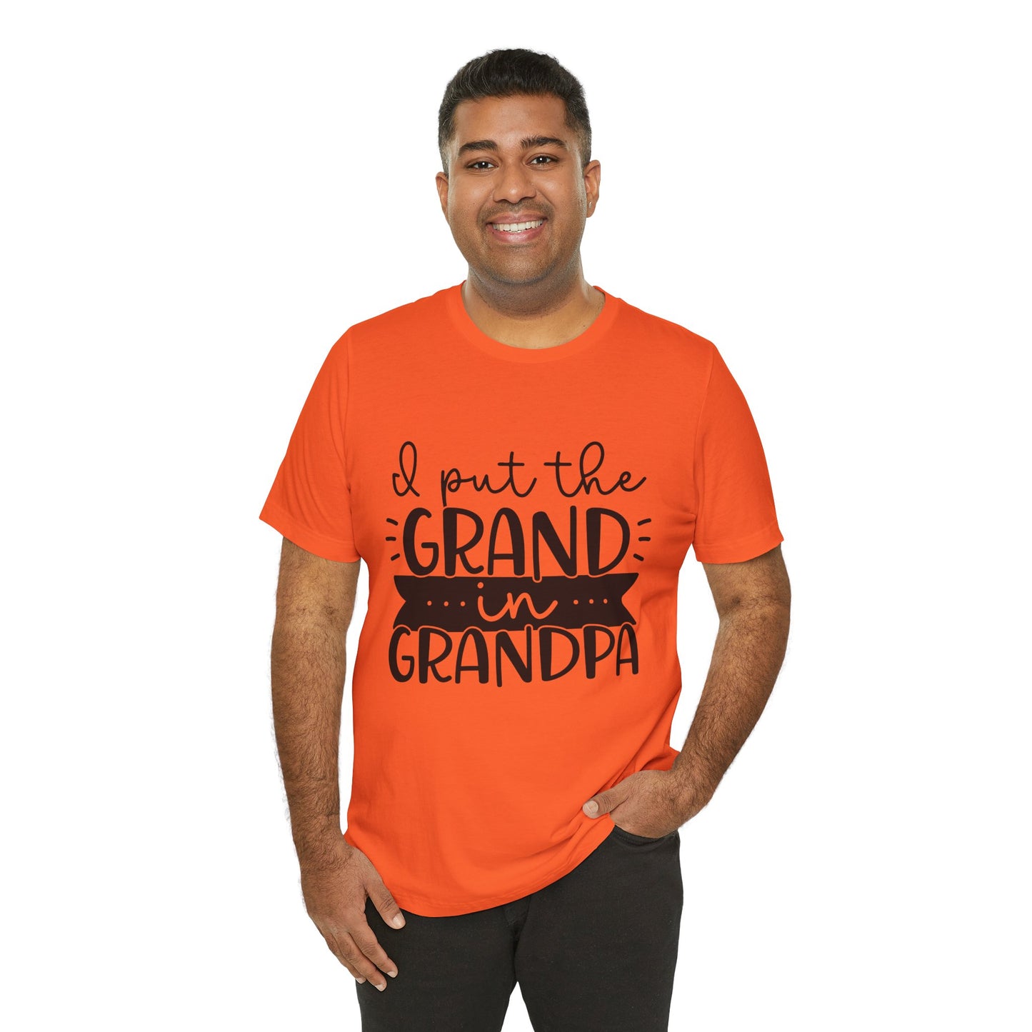 I Put the Grand in Grandpa Jersey Short Sleeve Tee