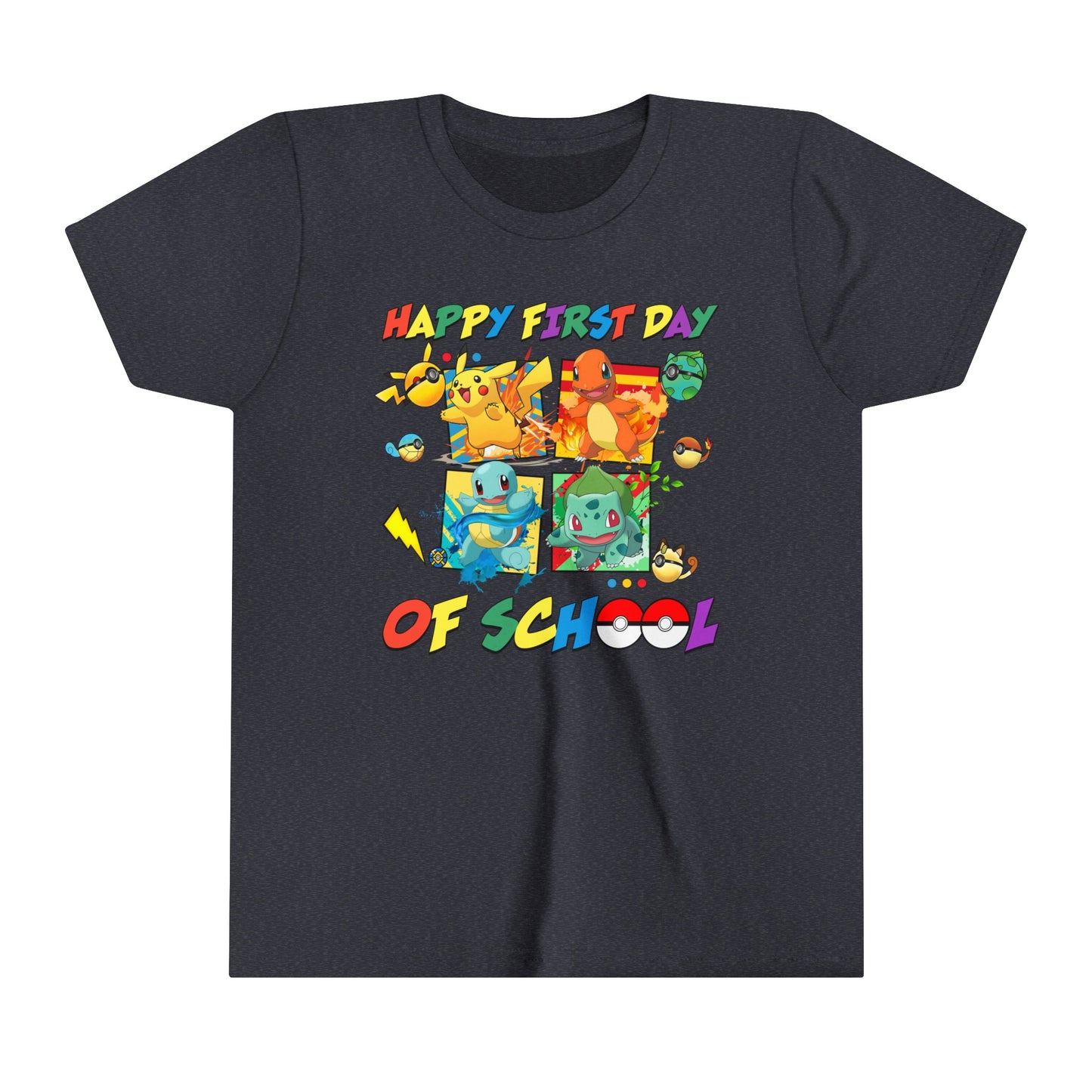 Happy First Day of School Youth Short Sleeve Tee