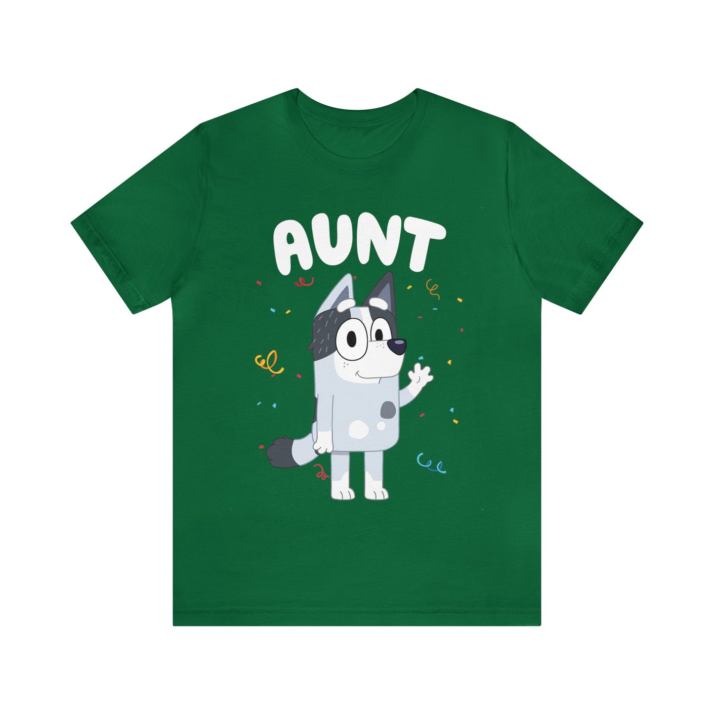 Aunt Bluey Birthday short sleeve Tshirt