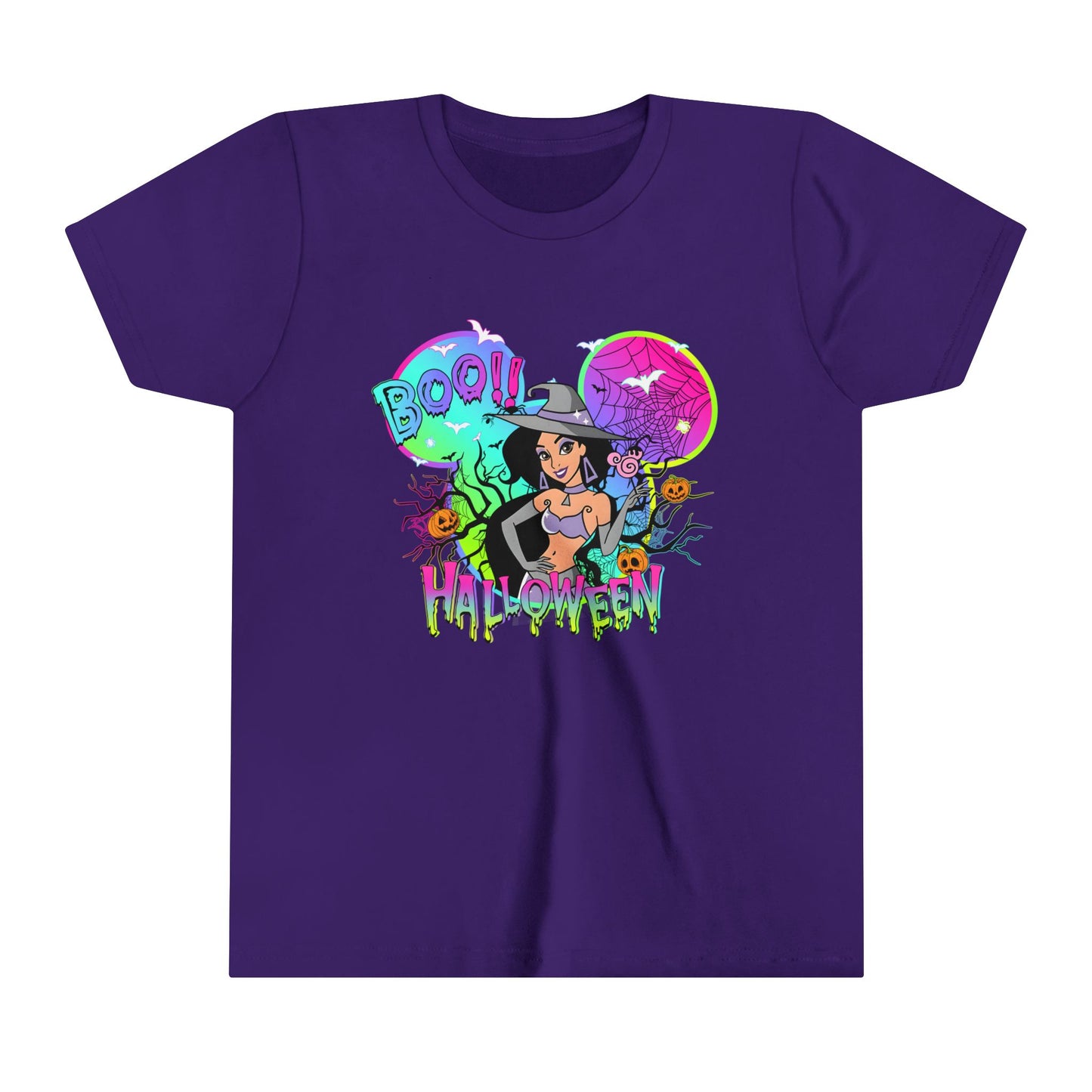 Jasmine Boo! Halloween Youth Short Sleeve Tee