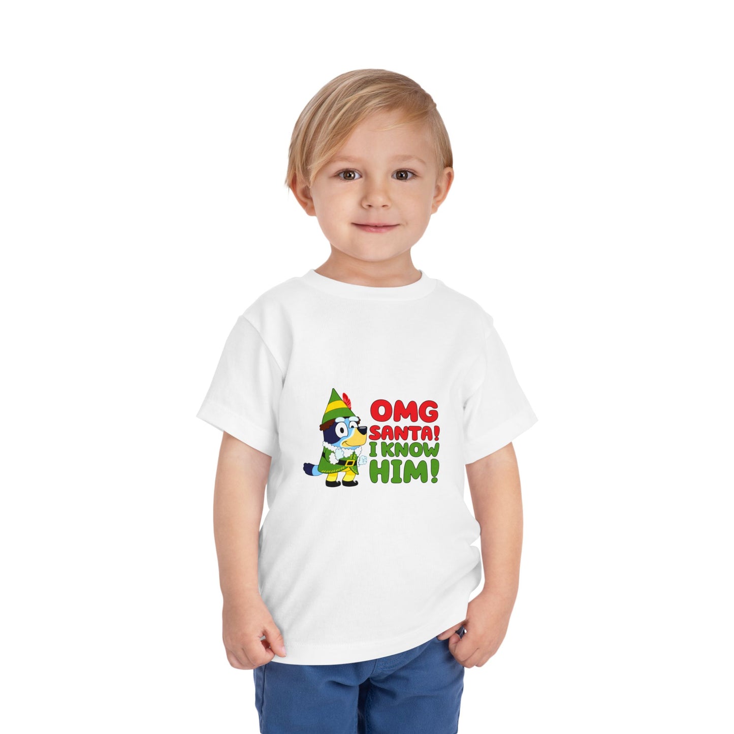OMG Santa I know him Toddler Short Sleeve Tee