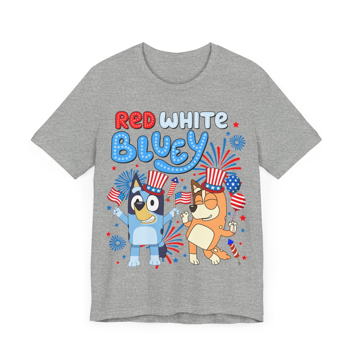 Red, White & Bluey Jersey Short Sleeve Tee