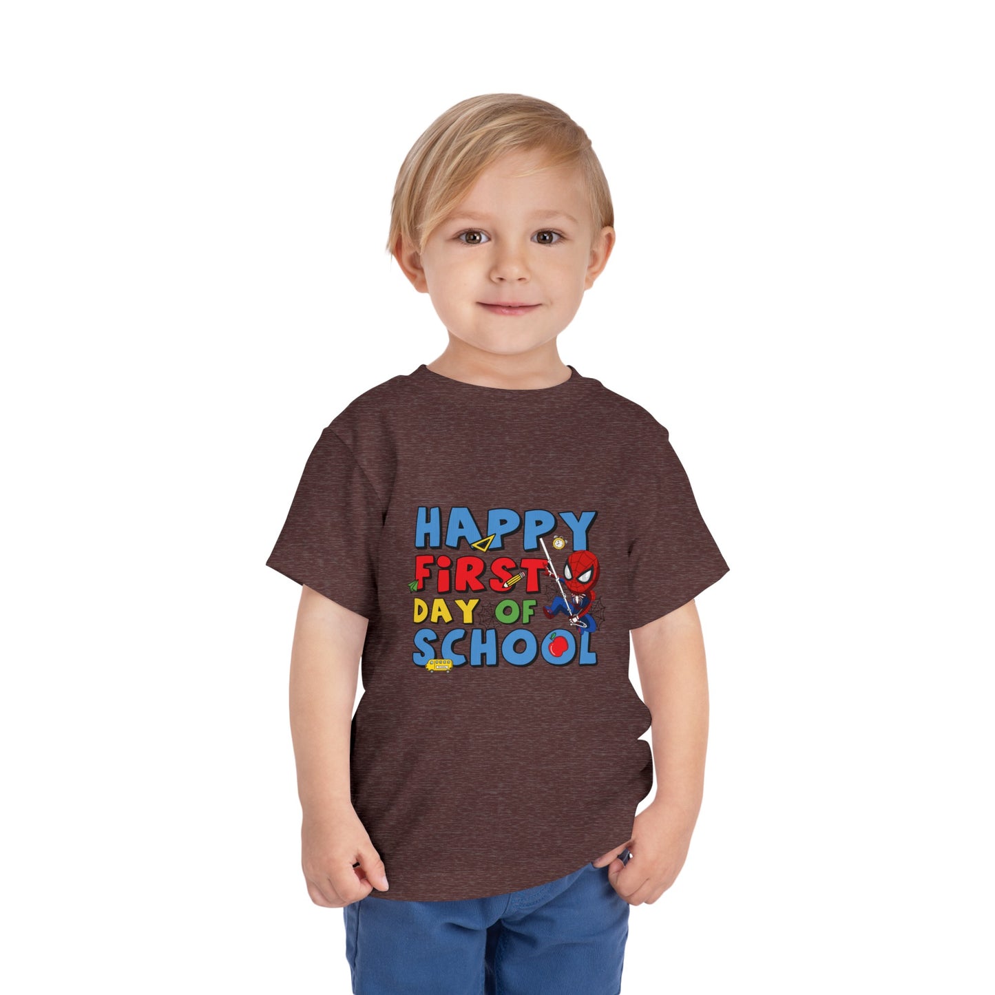 Happy First Day of School Toddler Short Sleeve Tee