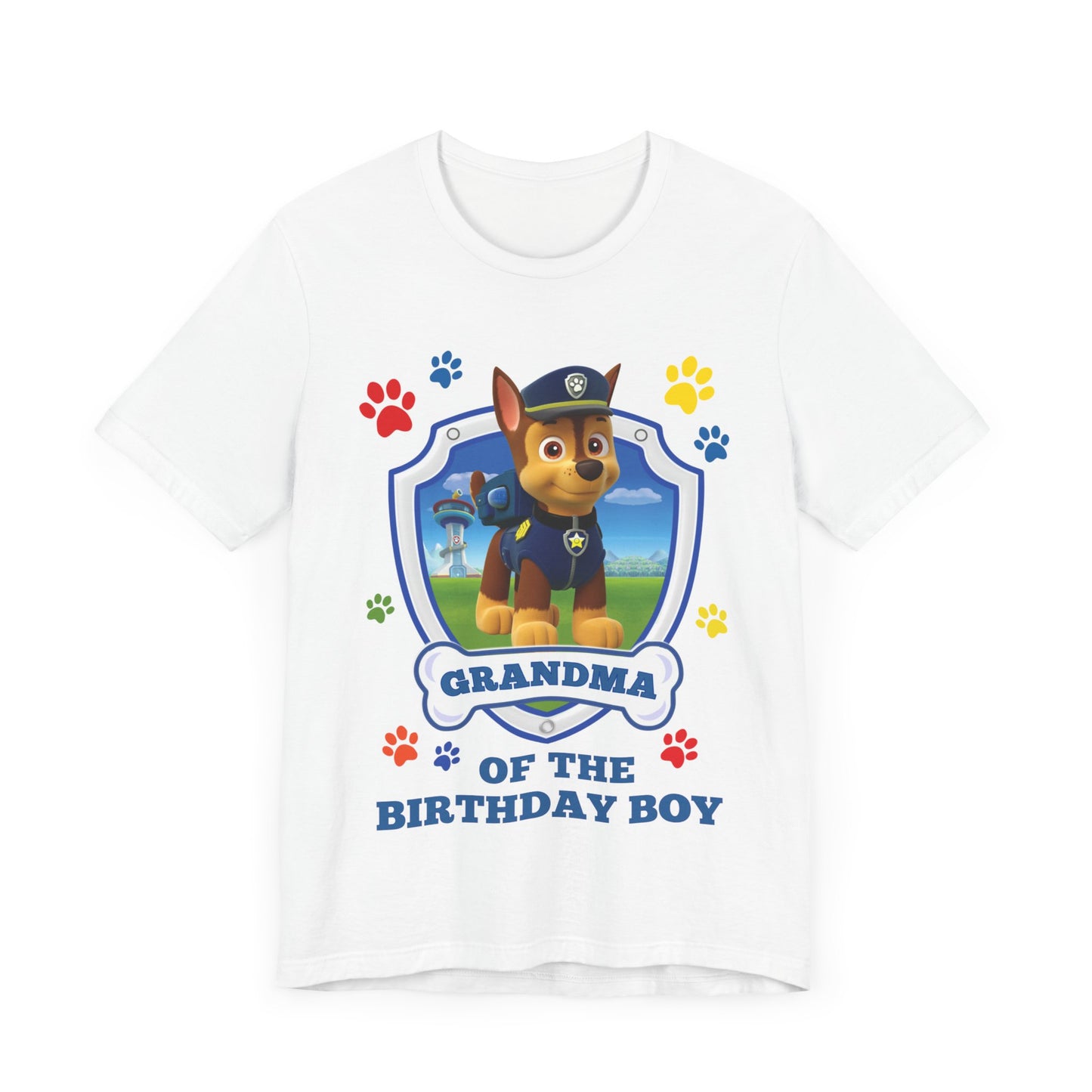 Grandma of the Birthday Boy Jersey Short Sleeve Tee