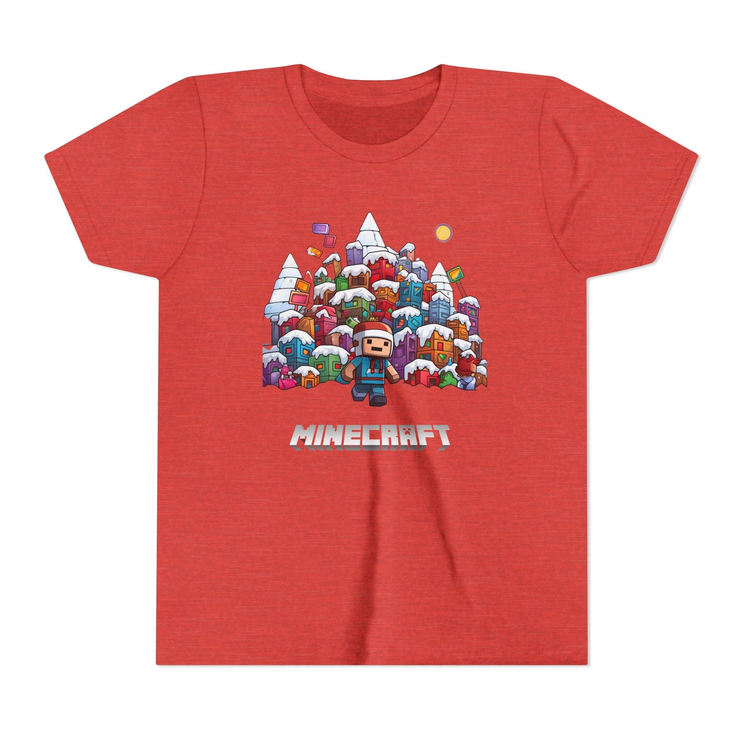Christmas Mine-craft Youth Short Sleeve Tee