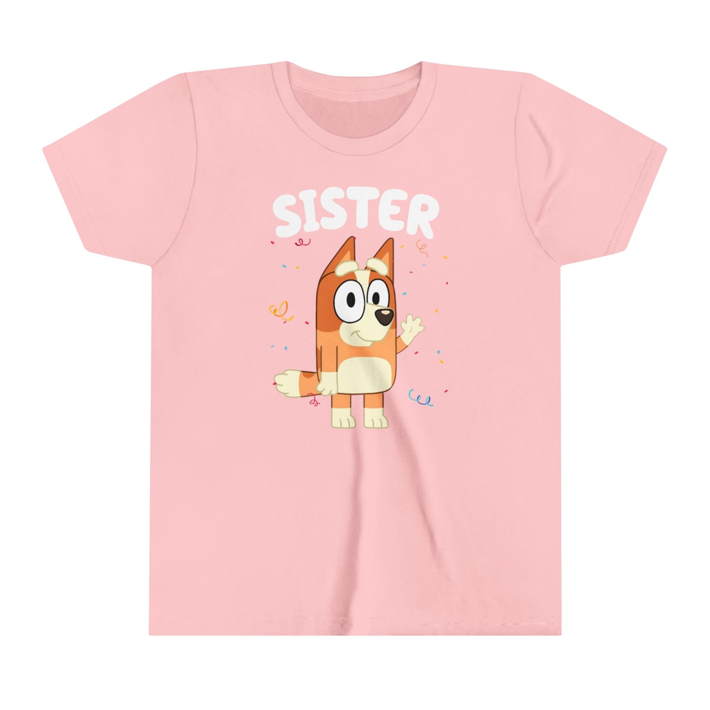 Sister Bluey Birthday youth short sleeve Tshirt