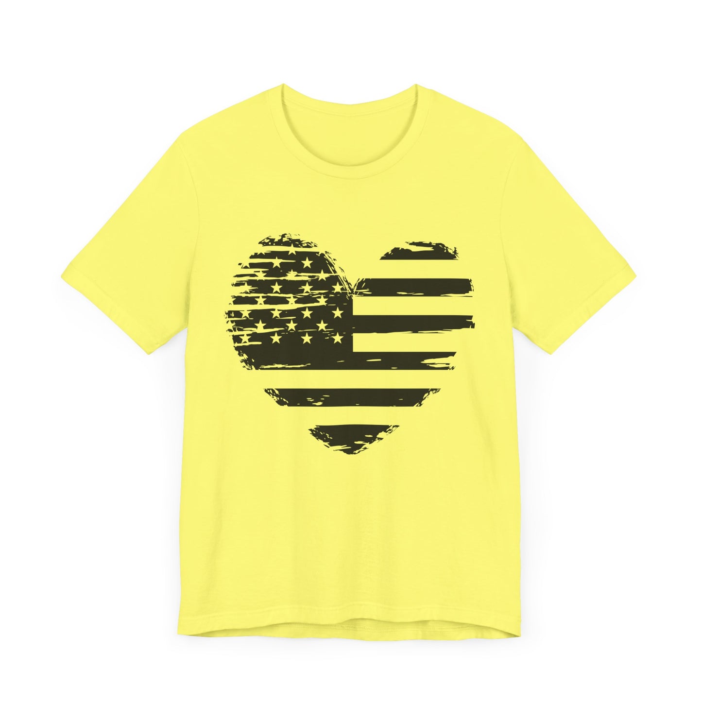 Heart flag Jersey Short Sleeve Tee