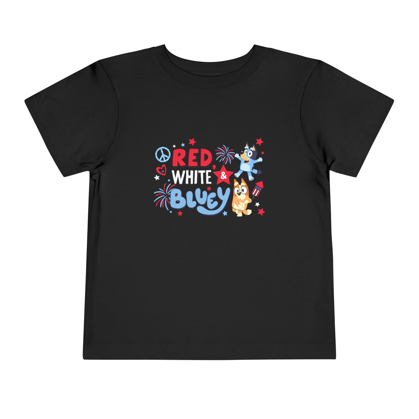 Red, White & Bluey Toddler Short Sleeve Tee