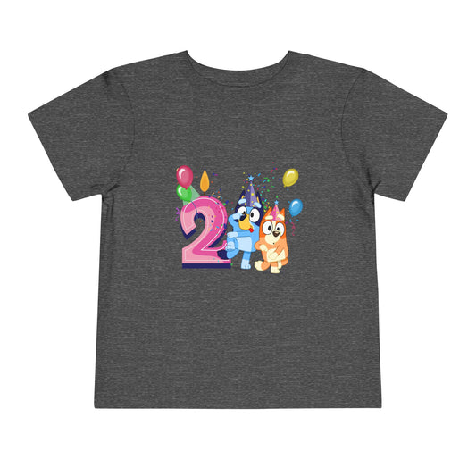 2nd Birthday Toddler Short Sleeve Tee