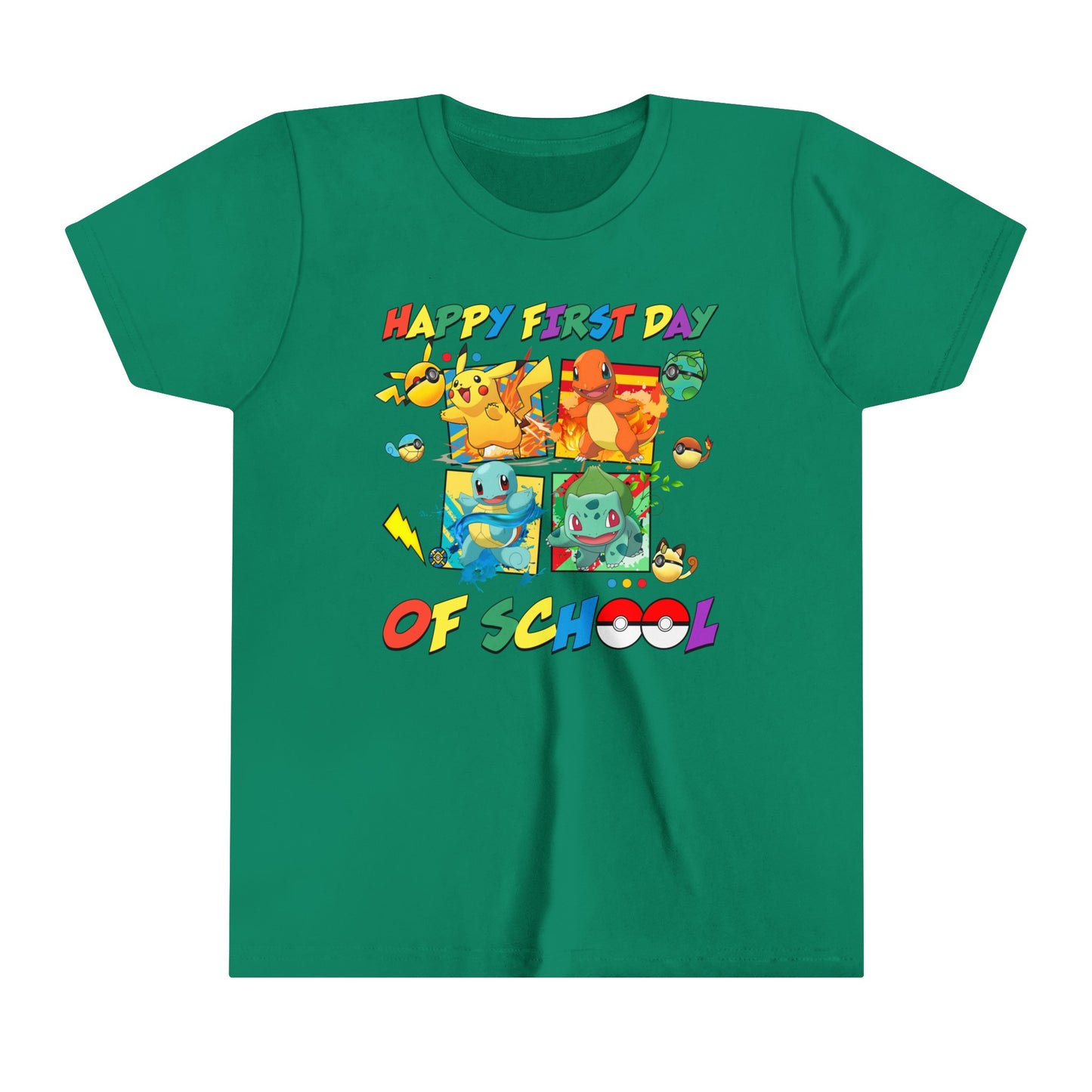 Happy First Day of School Youth Short Sleeve Tee