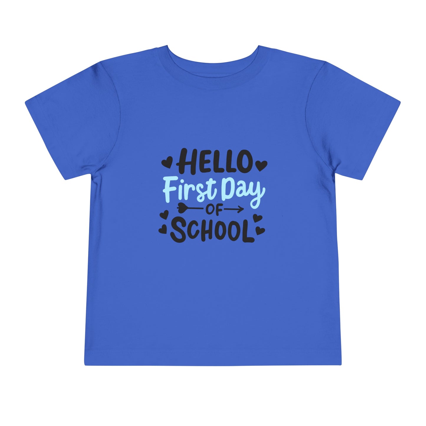 Hello First Day School Toddler Short Sleeve Tee