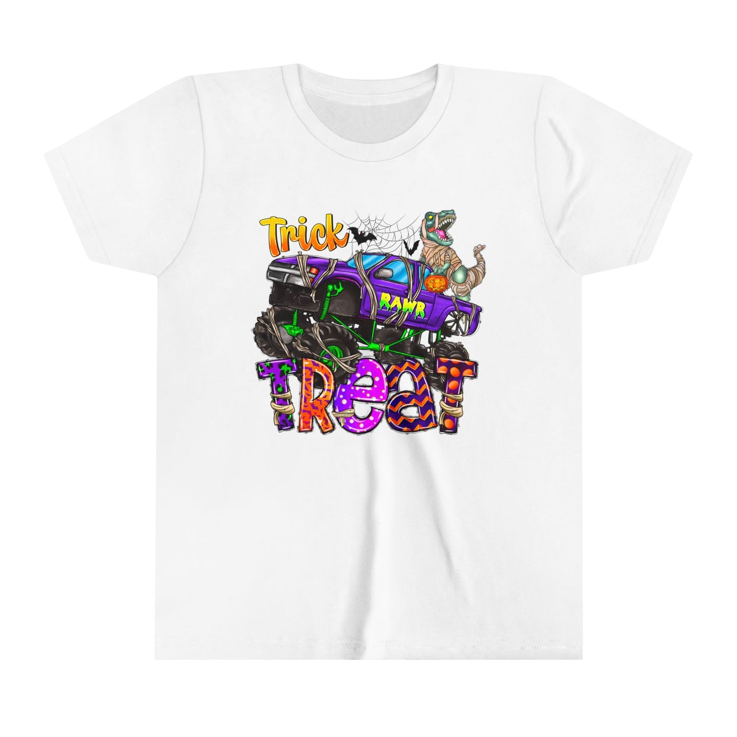 Trick RAWR Treat Youth Short Sleeve Tee