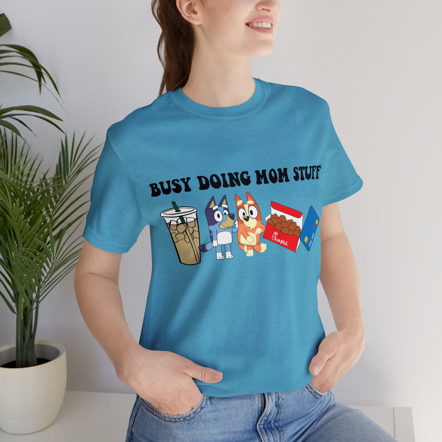 Busy Doing Mom Stuff Short Sleeve Tshirt