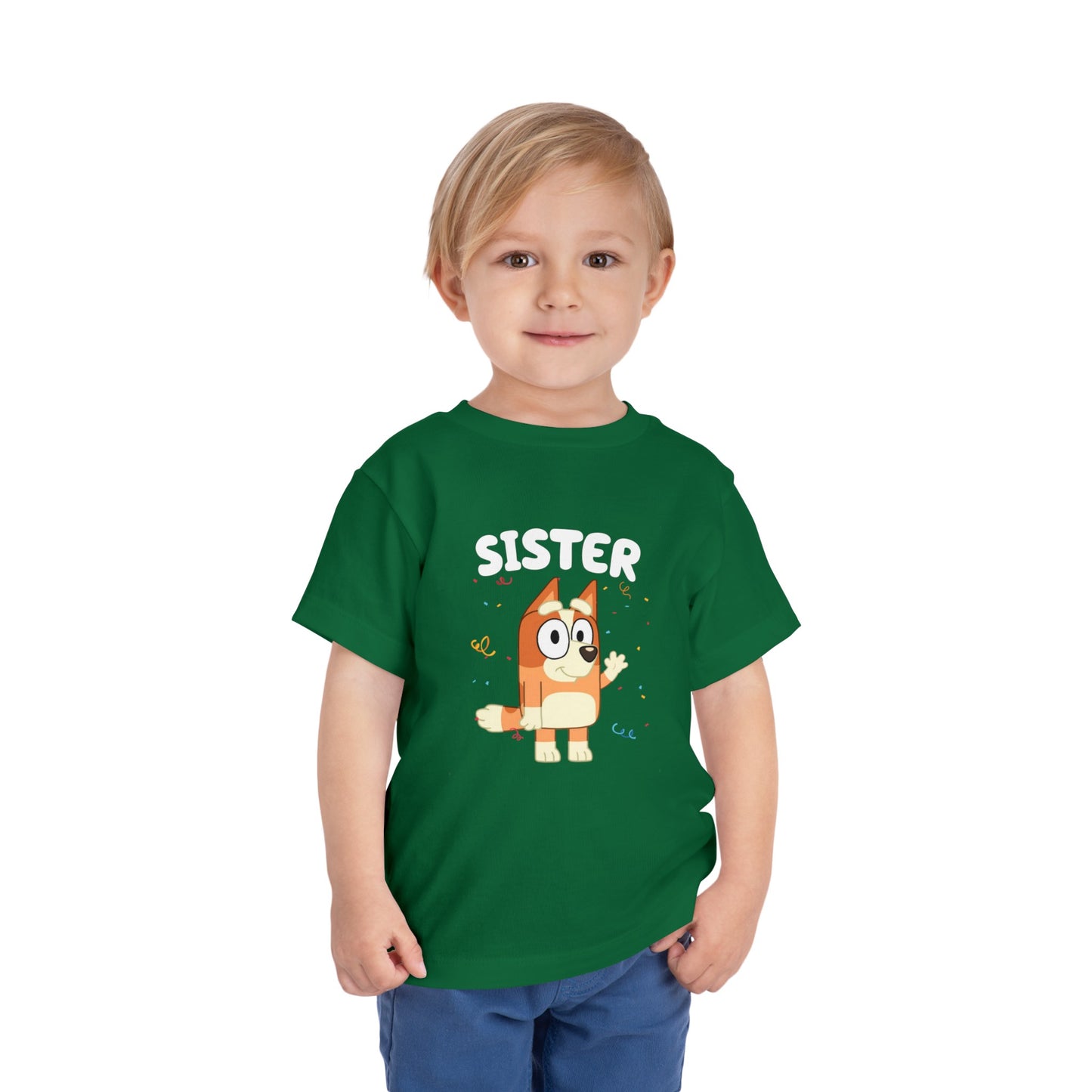 Sister Birthday Toddler Short Sleeve Tee