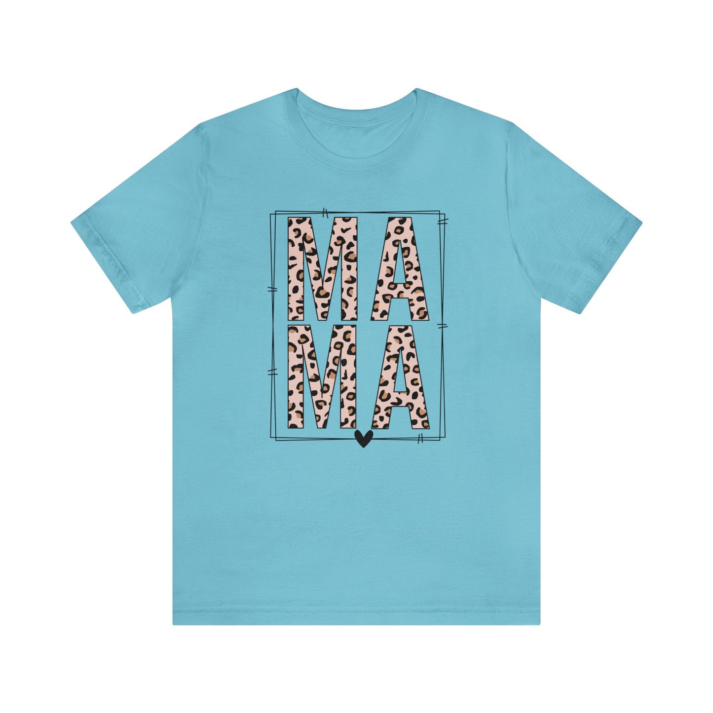 MAMA Leopard print short sleeve tshirt