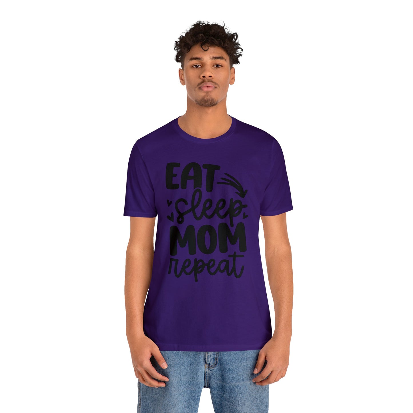 Eat, Sleep, Mom, Repeat short sleeve tshirt