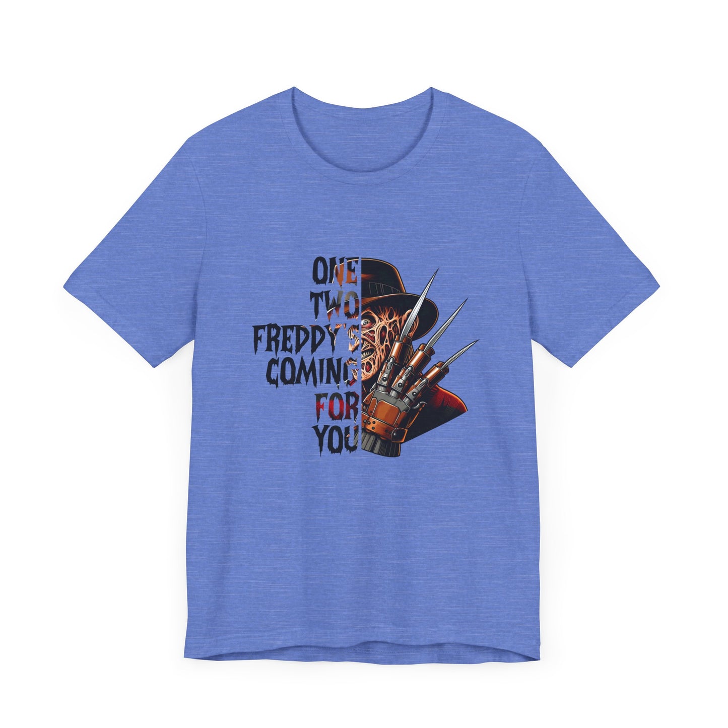 One, Two Freddy's Coming for you Jersey Short Sleeve Tee