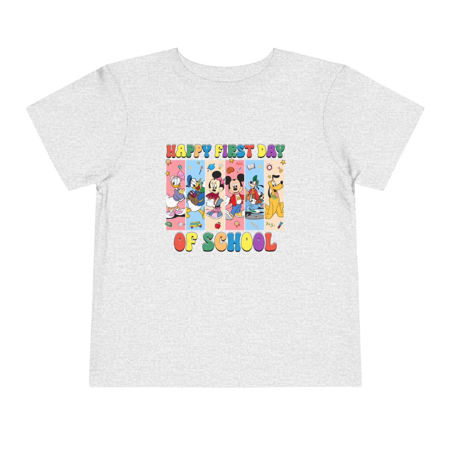 Happy First Day of School Toddler Short Sleeve Tee
